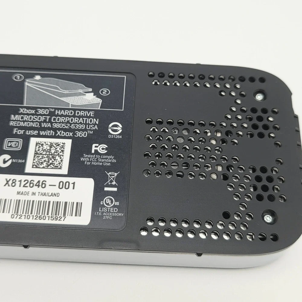 Microsoft‎ Xbox 360 Hard Drive 120GB Black Chrome X812646-001 OEM Storage Memory